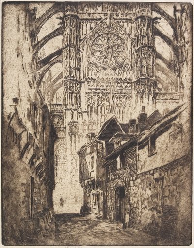 Rosettenfenster, Beauvais, 1907 von Joseph Pennell